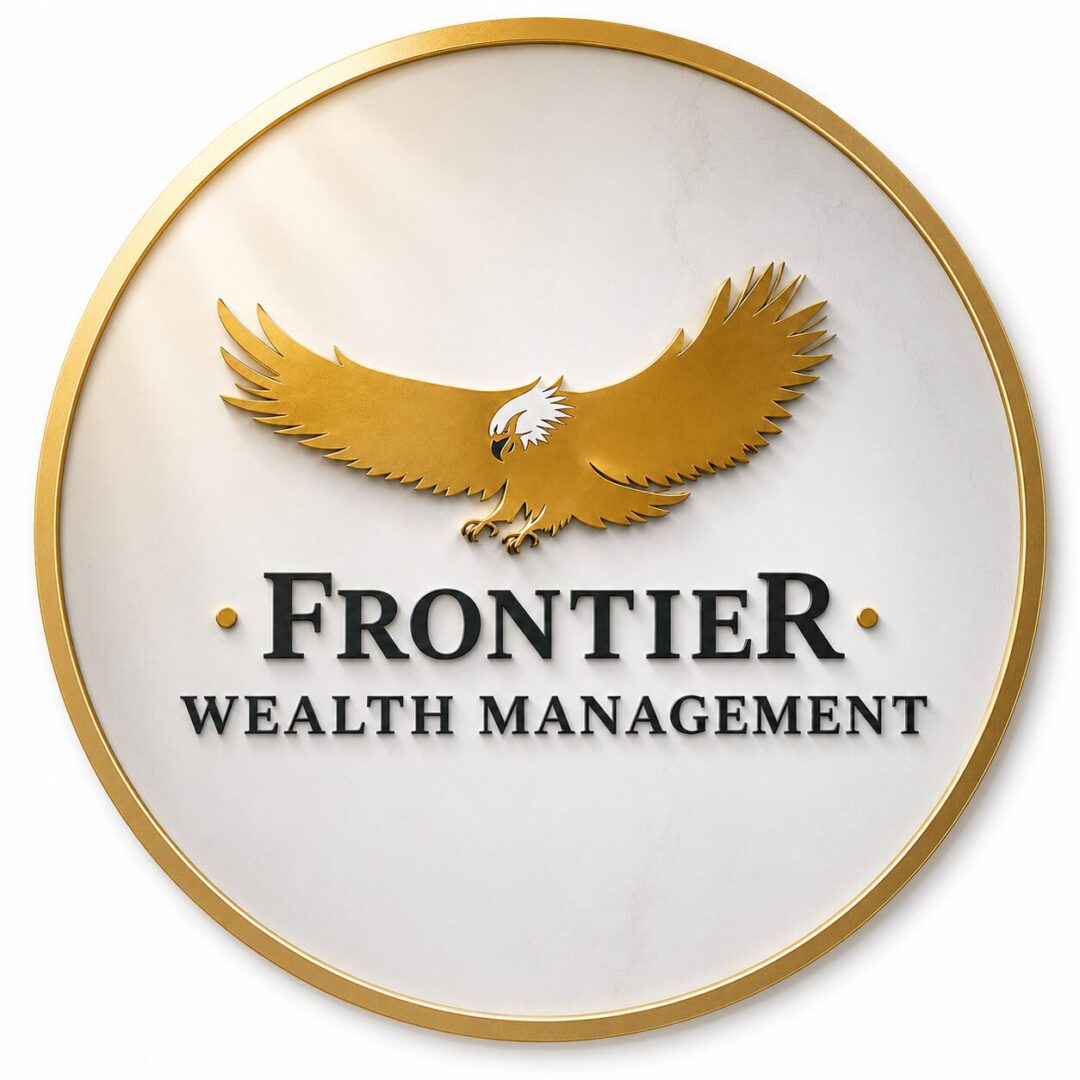 Frontier Wealth Management logo with golden eagle